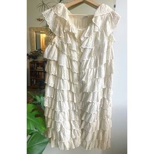 Vintage Eyelit Tiered Dress